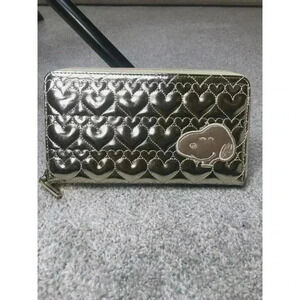 Peanuts Snoopy Quilted Wallet Gold